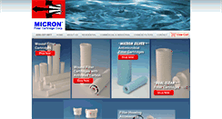 Desktop Screenshot of micronfiltercartridges.com